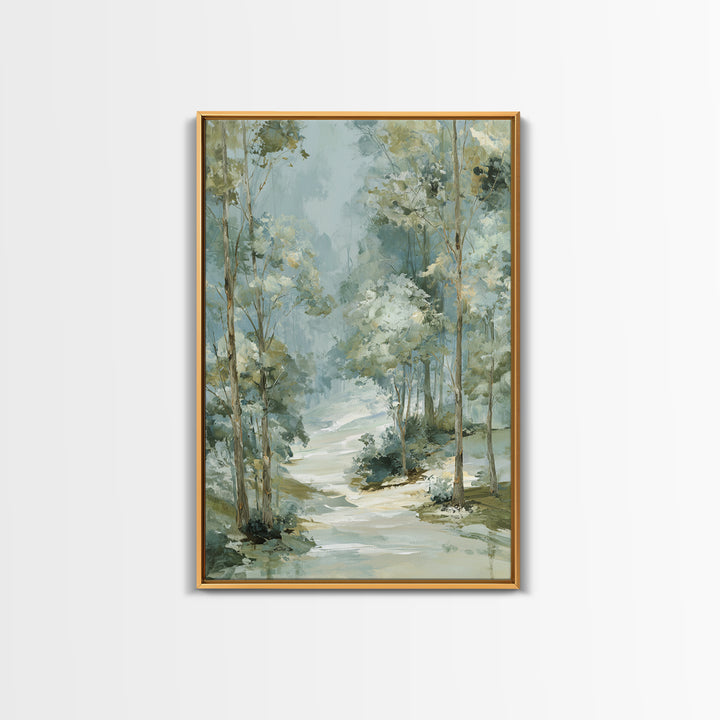 Gentle Forest Path Framed Canvas Print, Medical Office Art, Animal Art, Office Decor, Fine Art, Calm, Heart Anatomy Print, MOA-2x3-97