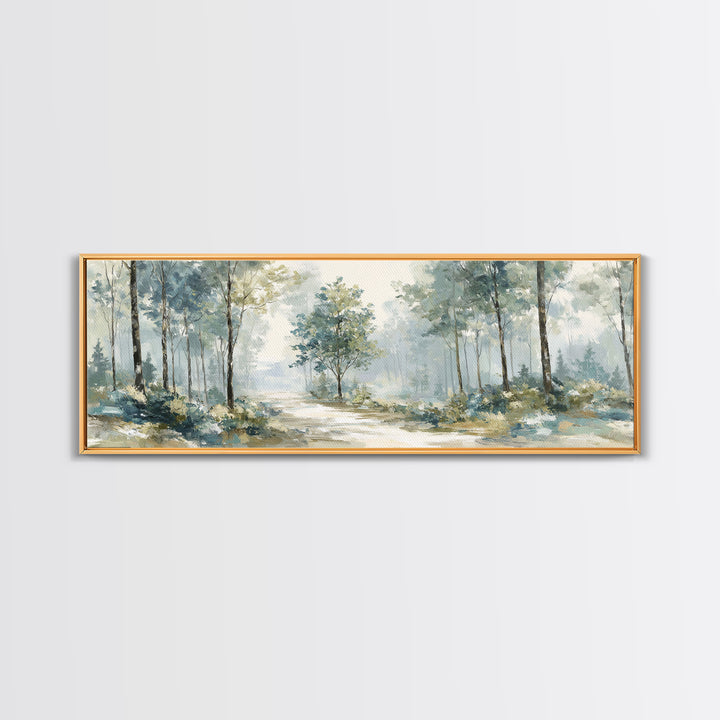 Gentle Forest Path Canvas Print, Medical Office Art, Medical Decor, Office Decor, Oil Painting, Calm, Science Art, MOA-3x1-33