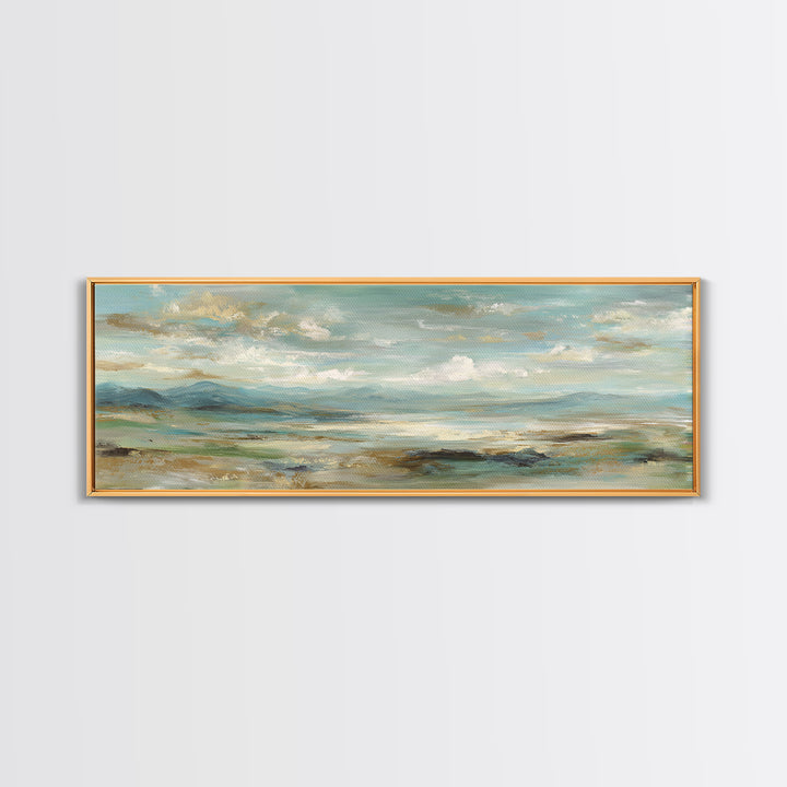 Soft Mountain Landscape Canvas Print, Medical Office Art, Medical Office Decor, Office Decor, Fine Art, Calm, Nurse Wall Art, MOA-3x1-42