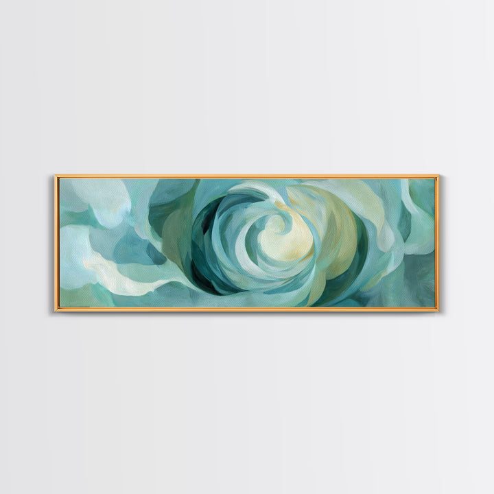 Abstract Healing Spiral Framed Canvas Print, Medical Office Art, Neutral Decor, Office Decor, Abstract Art, Calm, Wall Art, MOA-3x1-7