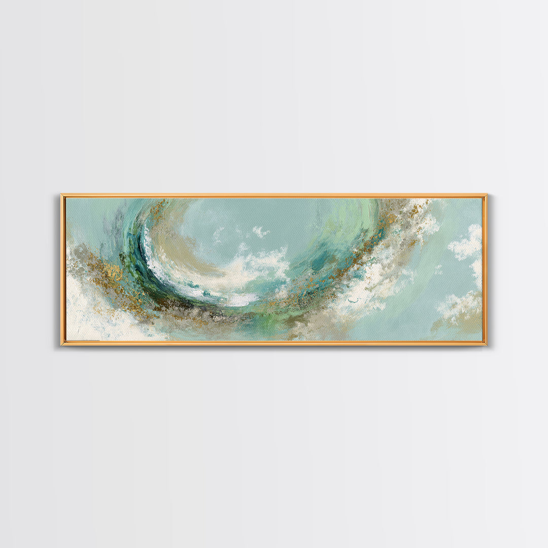 Abstract Healing Spiral Framed Canvas Print, Medical Office Art, Dental Office Decor, Office Decor, Abstract Art, Calm, MOA-3x1-79