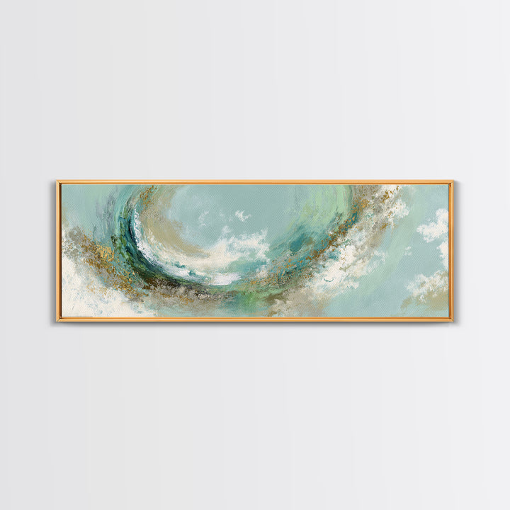 Abstract Healing Spiral Framed Canvas Print, Medical Office Art, Dental Office Decor, Office Decor, Abstract Art, Calm, MOA-3x1-79