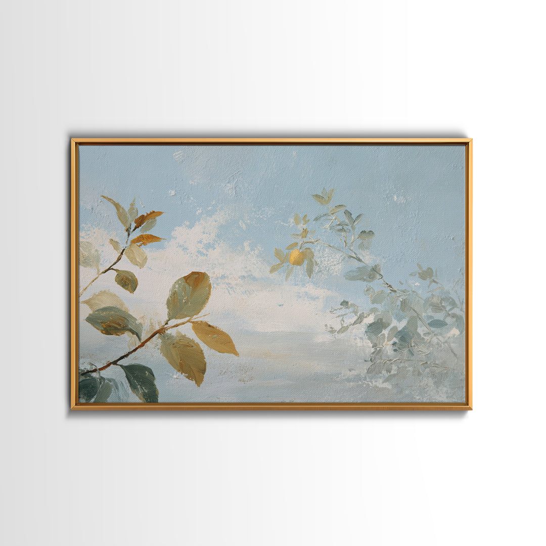 Fresh Citrus and Leaves for Bright Optimism Framed Canvas Print, Medical Office Art, Dental Office Decor, Office Decor, Calm, MOA-3x2-28