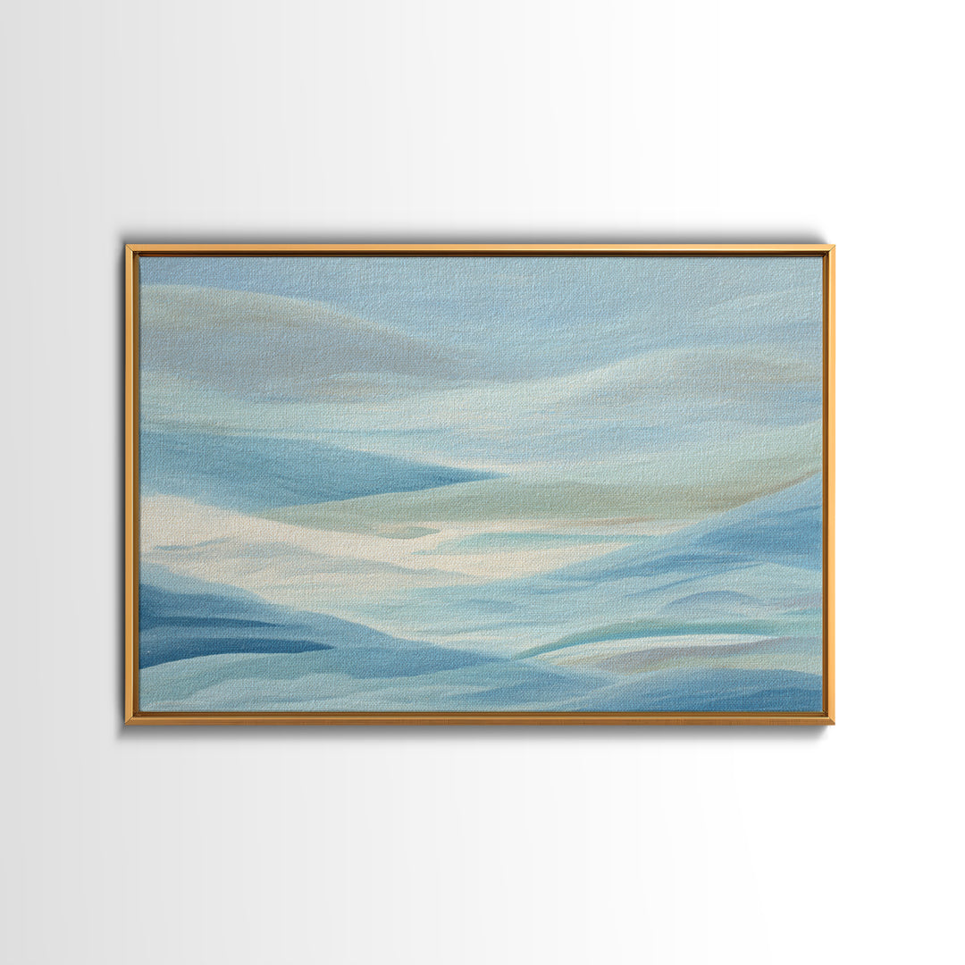 Calming Blue Abstract Canvas Print, Medical Office Art, School Nurse Art, Office Decor, Abstract Art, Calm, Luxury Decor, MOA-3x2-29