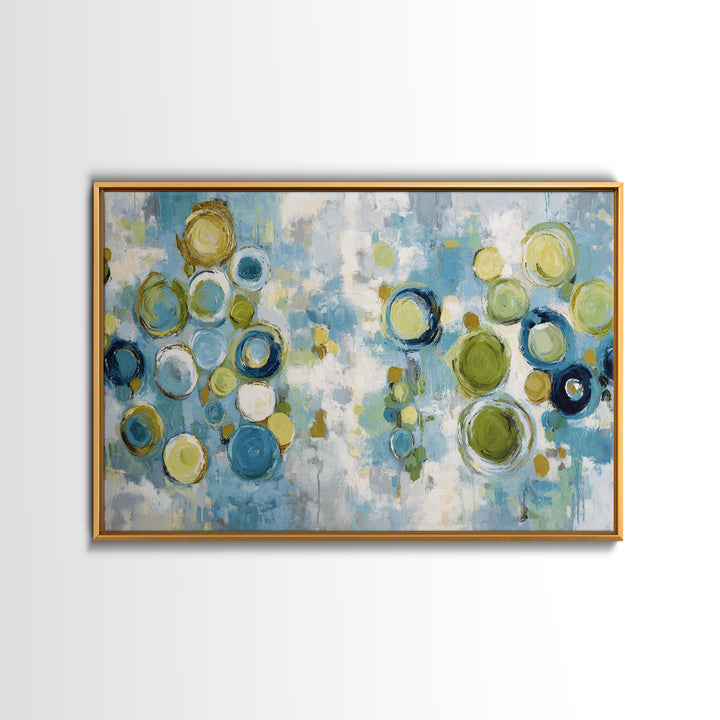 Abstract Cells and Circles as Soothing Pattern Canvas Print, Medical Office Art, Anatomy Poster, Office Decor, Abstract Art, MOA-3x2-33