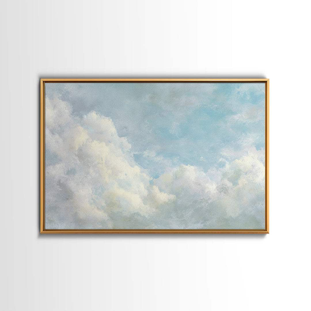 Sky and Cloud Scene Canvas Print, Medical Office Art, Educational Poster, Office Decor, Oil Painting, Calm, Fine Art Print, MOA-3x2-37