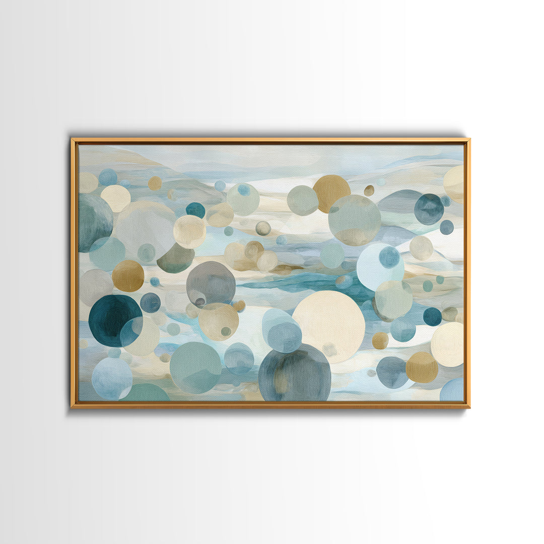 Abstract Cells and Circles as Soothing Pattern Canvas Print, Medical Office Art, Anatomy Poster, Office Decor, Abstract Art, MOA-3x2-57