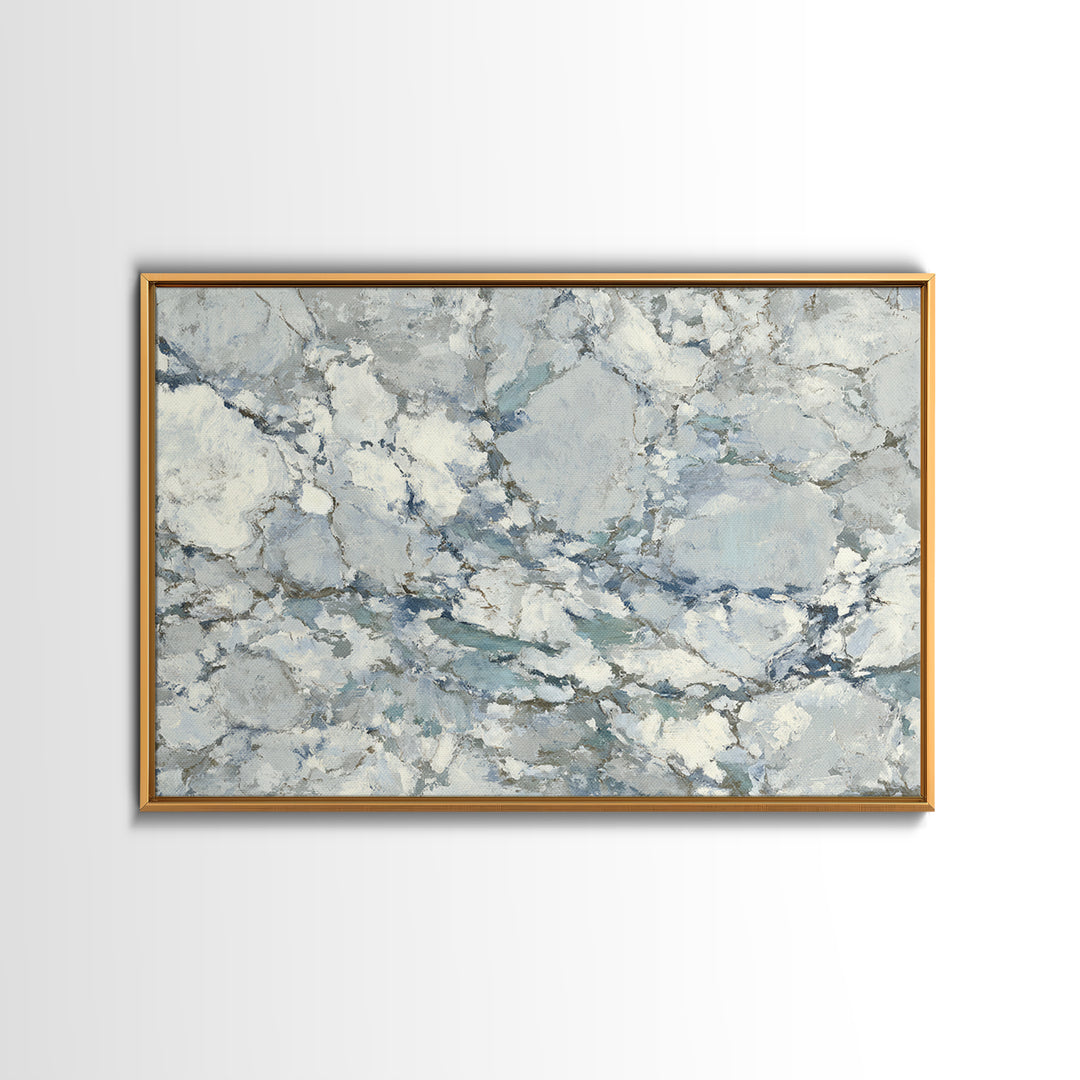 Subtle Marble Texture Framed Canvas Print, Medical Office Art, Healthcare Wall Art, Office Decor, Watercolor Art, Calm, MOA-3x2-71