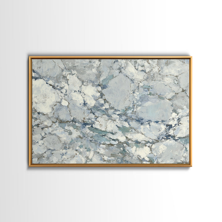 Subtle Marble Texture Framed Canvas Print, Medical Office Art, Healthcare Wall Art, Office Decor, Watercolor Art, Calm, MOA-3x2-71