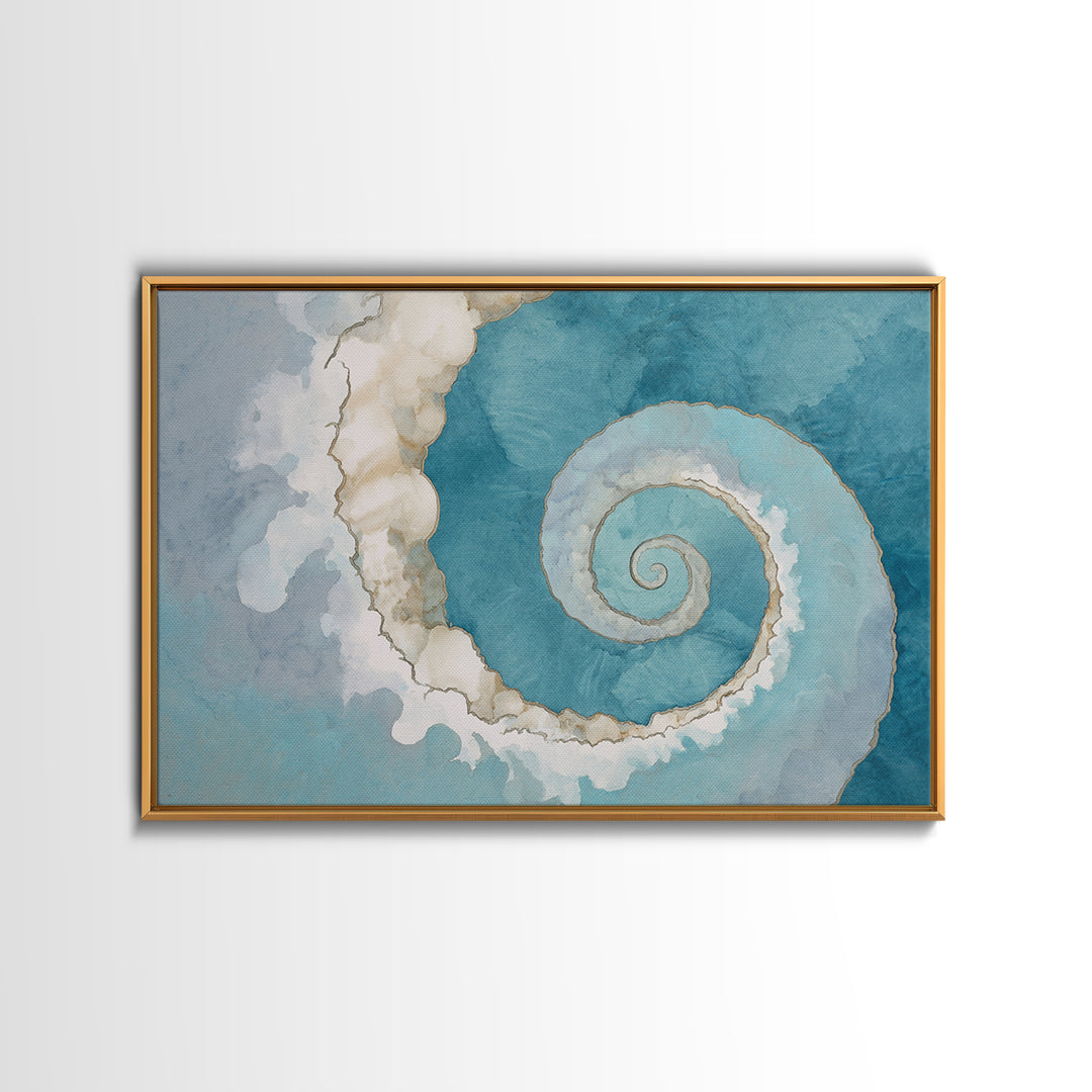 Abstract Healing Spiral Framed Canvas Print, Medical Office Art, Office Decor, Abstract Art, Calm, Medical Office Decor, MOA-3x2-91