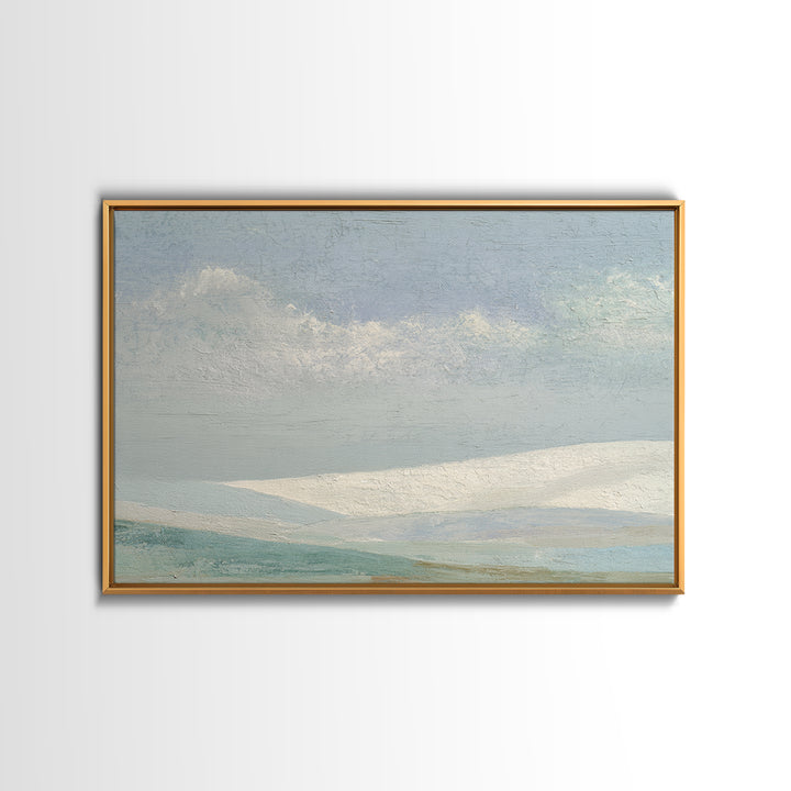 Coastal Shells and Water Study Framed Canvas Print, Medical Office Art, Art Print, Office Decor, Fine Art, Calm, Printable Art, MOA-3x2-96