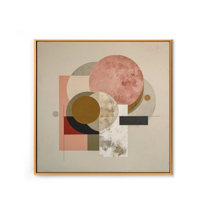 Modern Landscape with Simplified Horizon Framed Canvas Print, Modern Art, Statement Artwork, Living Room Decor, Modern, MOD-1x1-33
