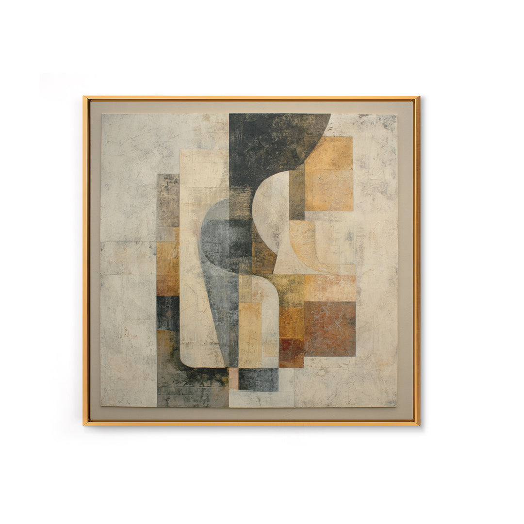 Fragmented Figure Study Framed Canvas Print, Modern Art, Gallery Decor, Living Room Decor, Fine Art, Modern, Contemporary Art, MOD-1x1-65