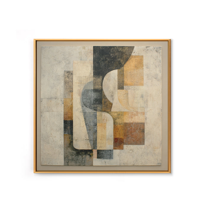 Fragmented Figure Study Framed Canvas Print, Modern Art, Gallery Decor, Living Room Decor, Fine Art, Modern, Contemporary Art, MOD-1x1-65