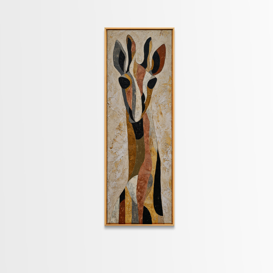 Modern Animal Portrait Framed Canvas Print, Modern Art, Set of 3 Prints, Living Room Decor, Fine Art, Modern, Luxury Decor, MOD-1x3-34