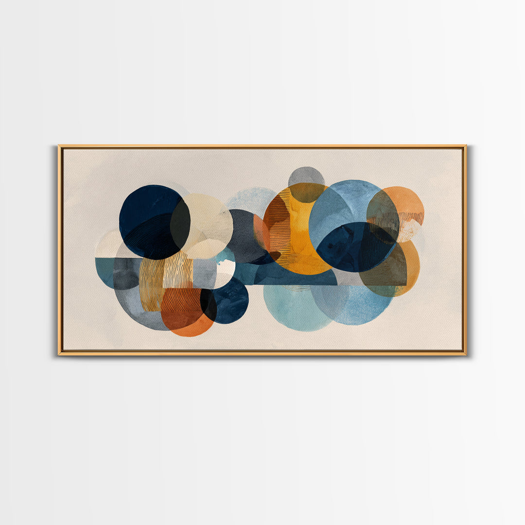 Abstract Circular Forms Canvas Print, Modern Art, Canvas Art, Living Room Decor, Abstract Art, Modern, Poster Art, MOD-2x1-63