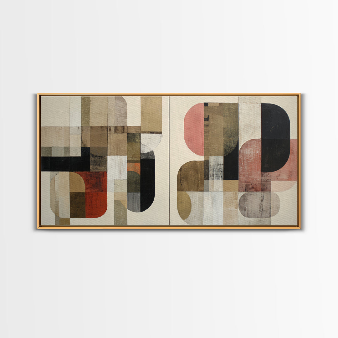 Bold Abstract Composition Canvas Print, Modern Art, Wall Hanging, Living Room Decor, Abstract Art, Modern, Bedroom Wall Art, MOD-2x1-93