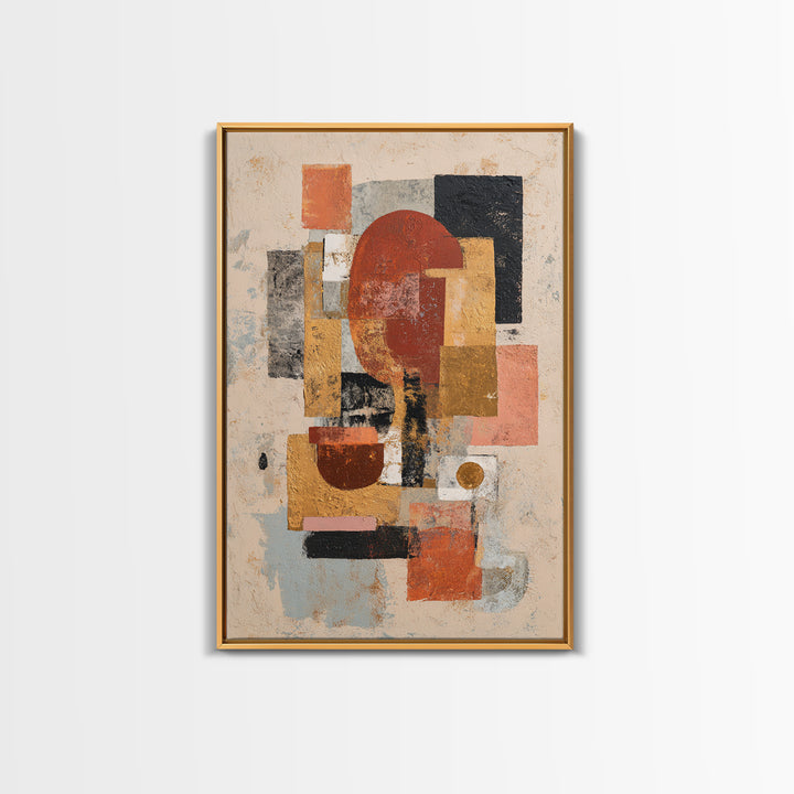 Bold Abstract Composition Canvas Print, Modern Art, Art Nouveau, Living Room Decor, Fine Art, Modern, Mid Century Modern Art, MOD-2x3-57