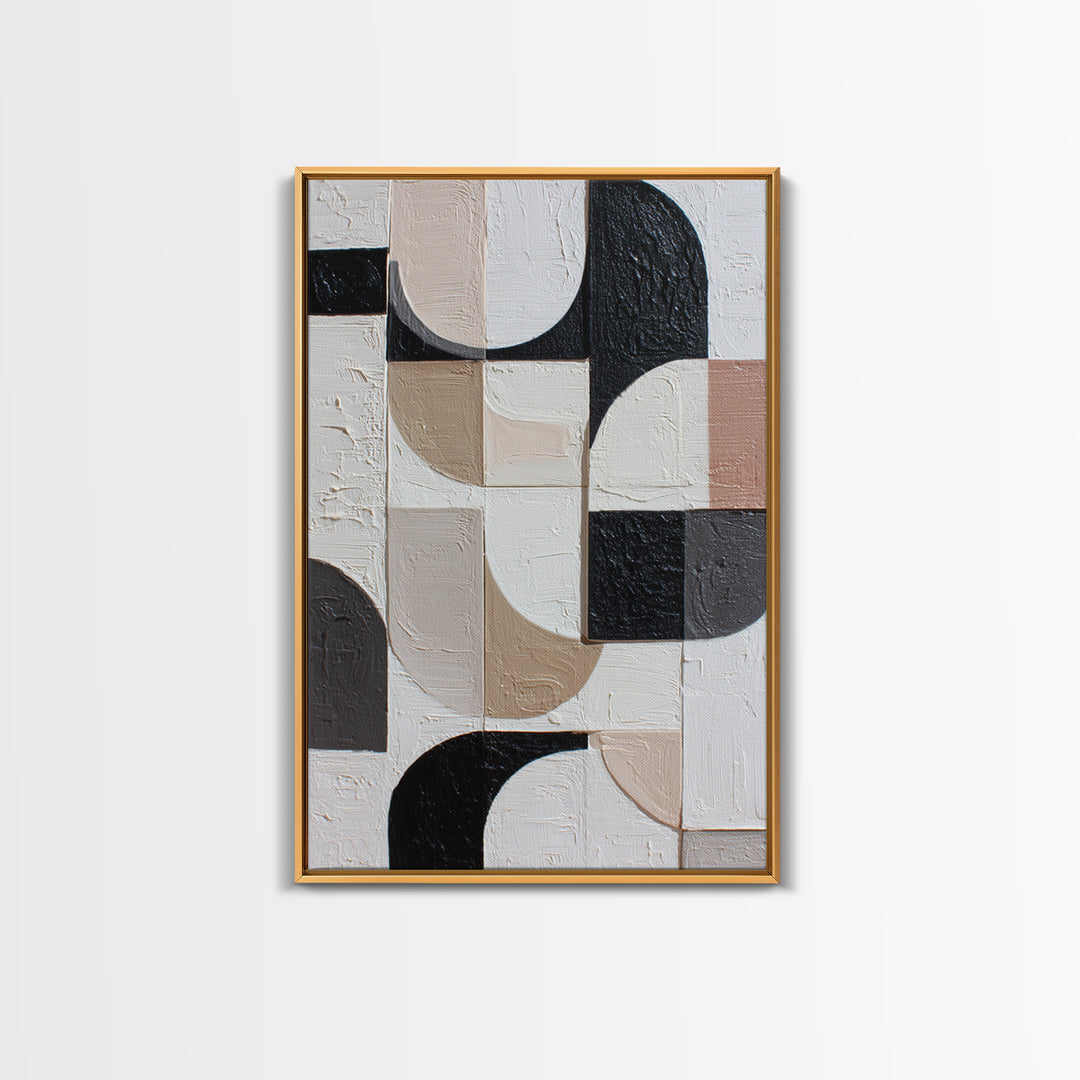 Large Organic Forms Framed Canvas Print, Modern Art, Art, Living Room Decor, Oil Painting, Modern, Canvas Art, Digital Print, MOD-2x3-59