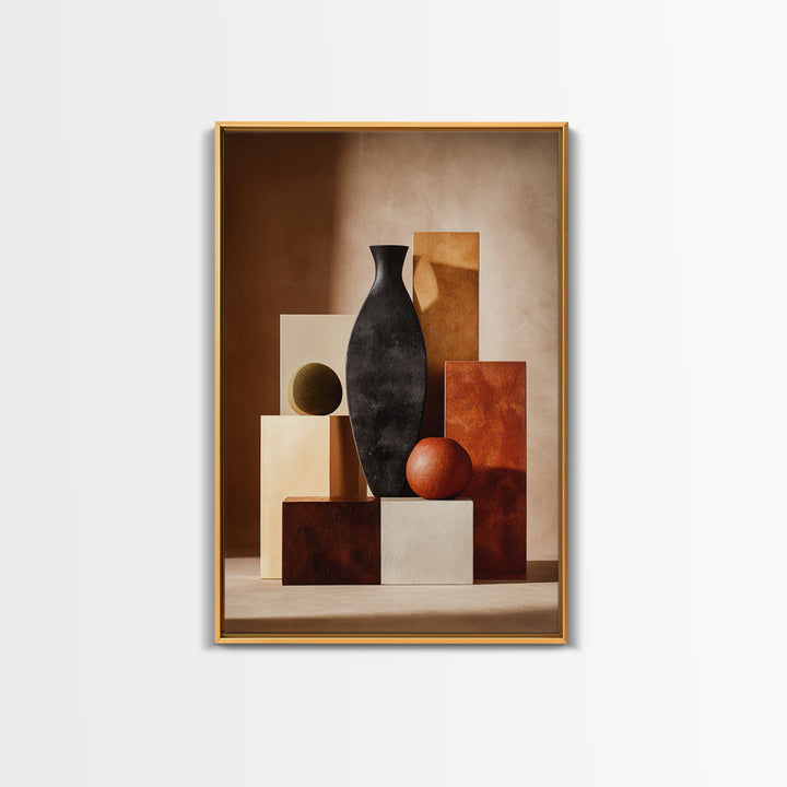 Modern Still Life Framed Canvas Print, Modern Art, Art Deco, Living Room Decor, Fine Art, Modern, Living Room Wall Art, MOD-2x3-93