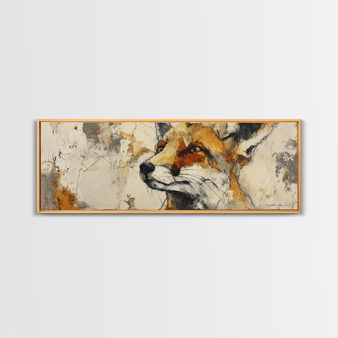 Modern Animal Portrait Canvas Print, Modern Art, Gallery Decor, Living Room Decor, Fine Art, Modern, Contemporary Art, MOD-3x1-62
