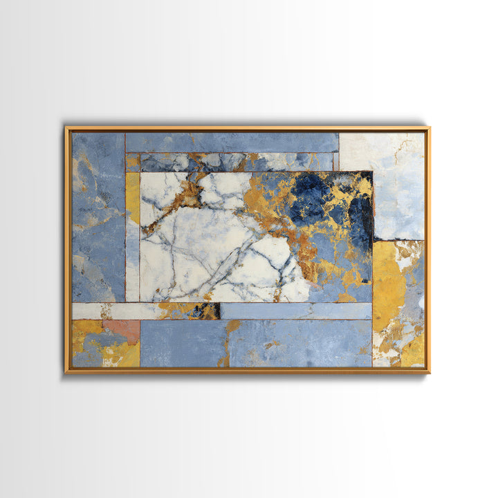 Large Marble Texture Abstract Framed Canvas Print, Modern Art, Canvas Wall Art, Living Room Decor, Abstract Art, Modern, MOD-3x2-20