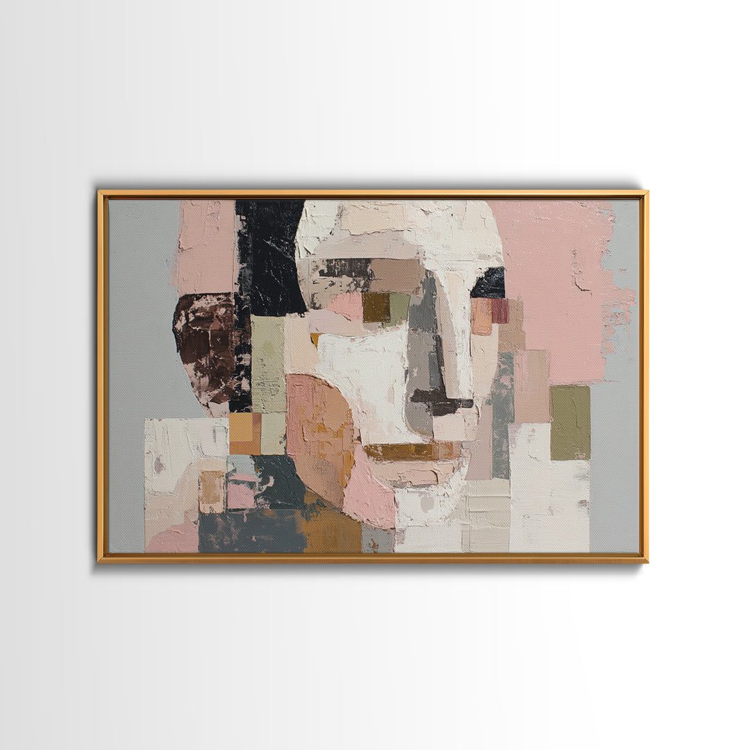 Fragmented Figure Study Canvas Print, Modern Art, Printable Art, Living Room Decor, Fine Art, Modern, Trendy Wall Art, MOD-3x2-21