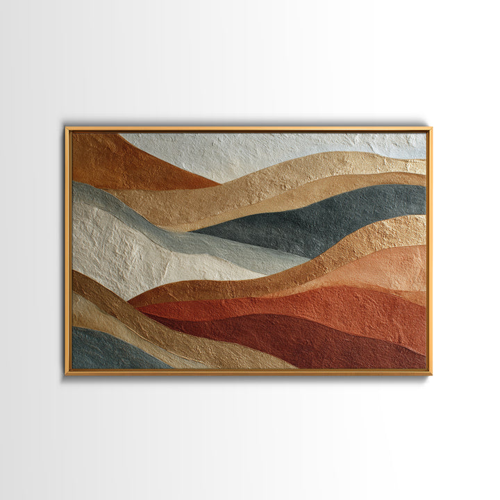 Modern Coastal Landscape Canvas Print, Modern Art, Mid Century Modern, Living Room Decor, Fine Art, Modern, Boho Wall Decor, MOD-3x2-22