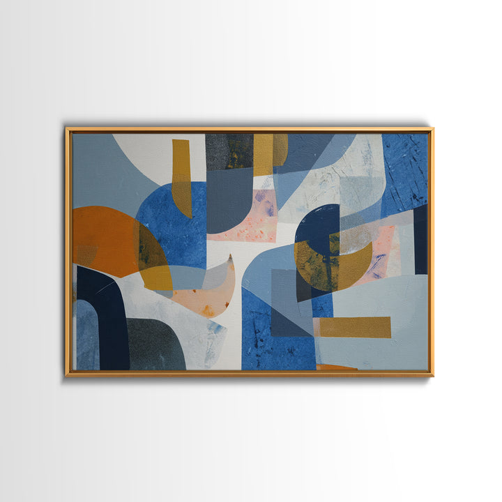 Bold Abstract Composition Framed Canvas Print, Modern Art, Gallery Decor, Living Room Decor, Abstract Art, Modern, MOD-3x2-77