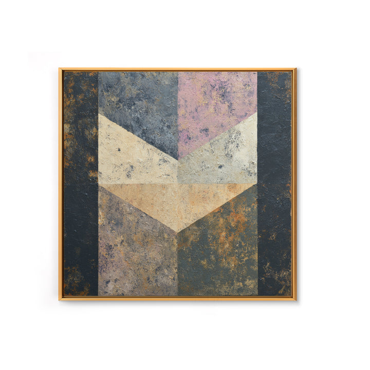 Blue Mountain Ridge Layers Framed Canvas Print, Monochrome Art, Living Room Decor, Oil Painting, Mono, Textured Wall Art, MON-1x1-48