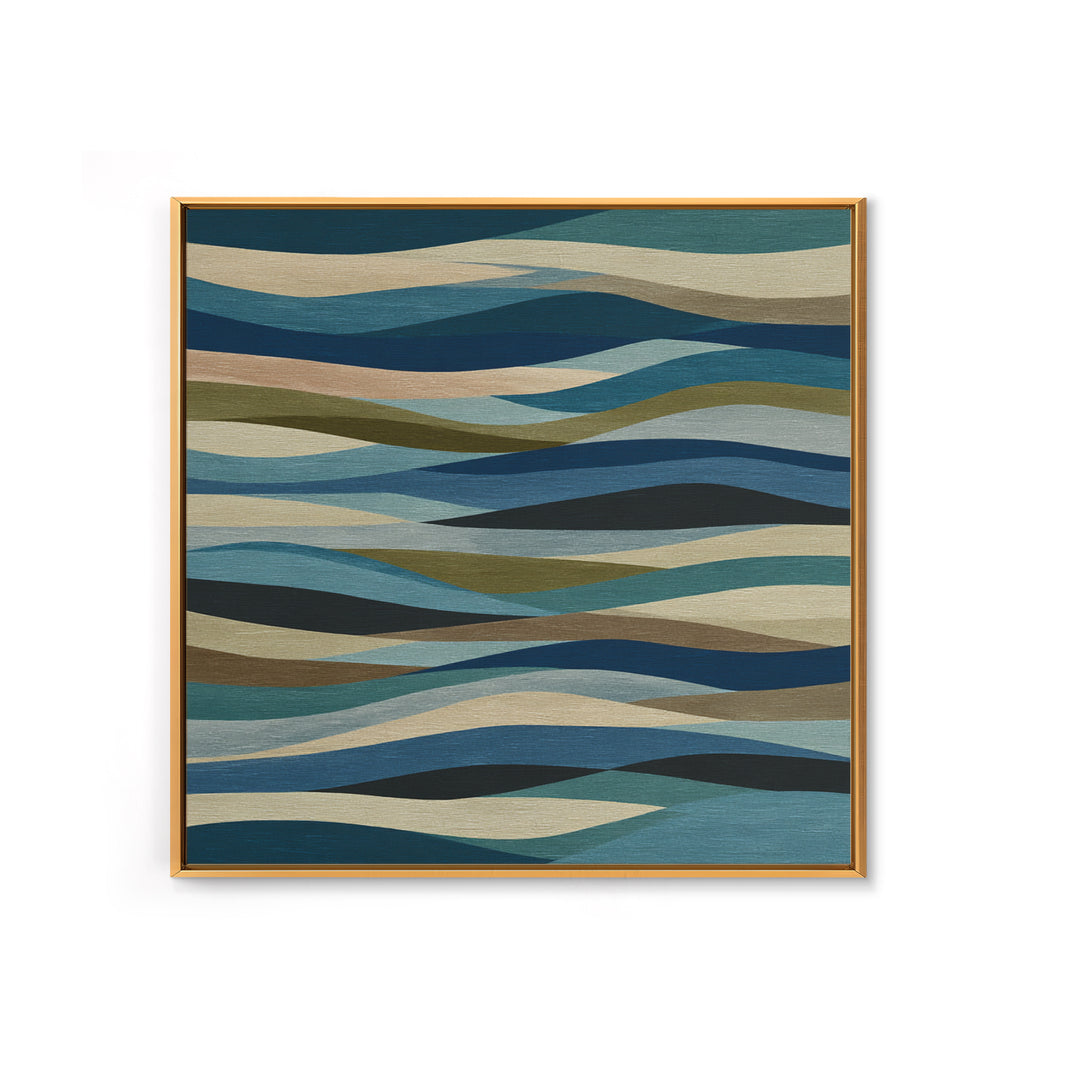 All Blue Ocean Abstraction Canvas Print, Monochrome Art, Neutral Decor, Living Room Decor, Fine Art, Mono, Home Decor, MON-1x1-49
