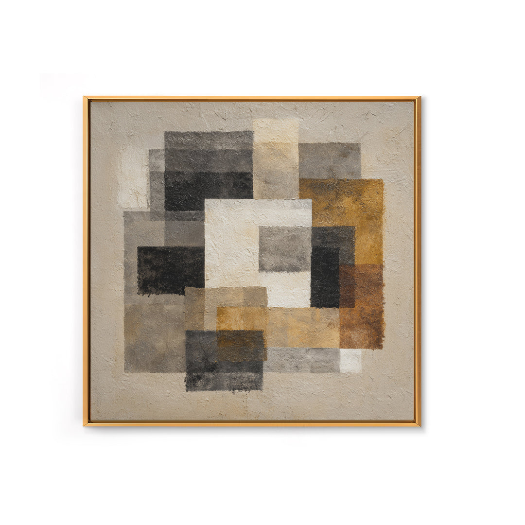 Black Ink Abstract Framed Canvas Print, Monochrome Art, Gallery Decor, Living Room Decor, Abstract Art, Mono, Contemporary Art, MON-1x1-78