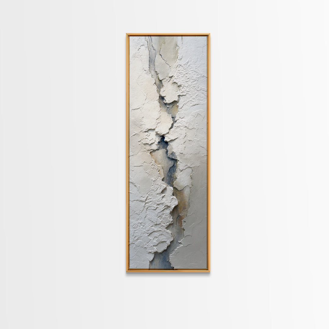 Cream on Cream Minimalist Forms Canvas Print, Monochrome Art, Dark Academia Decor, Living Room Decor, Fine Art, Mono, MON-1x3-10