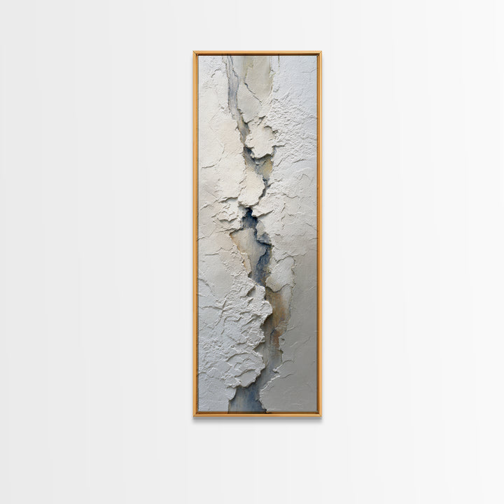 Cream on Cream Minimalist Forms Canvas Print, Monochrome Art, Dark Academia Decor, Living Room Decor, Fine Art, Mono, MON-1x3-10