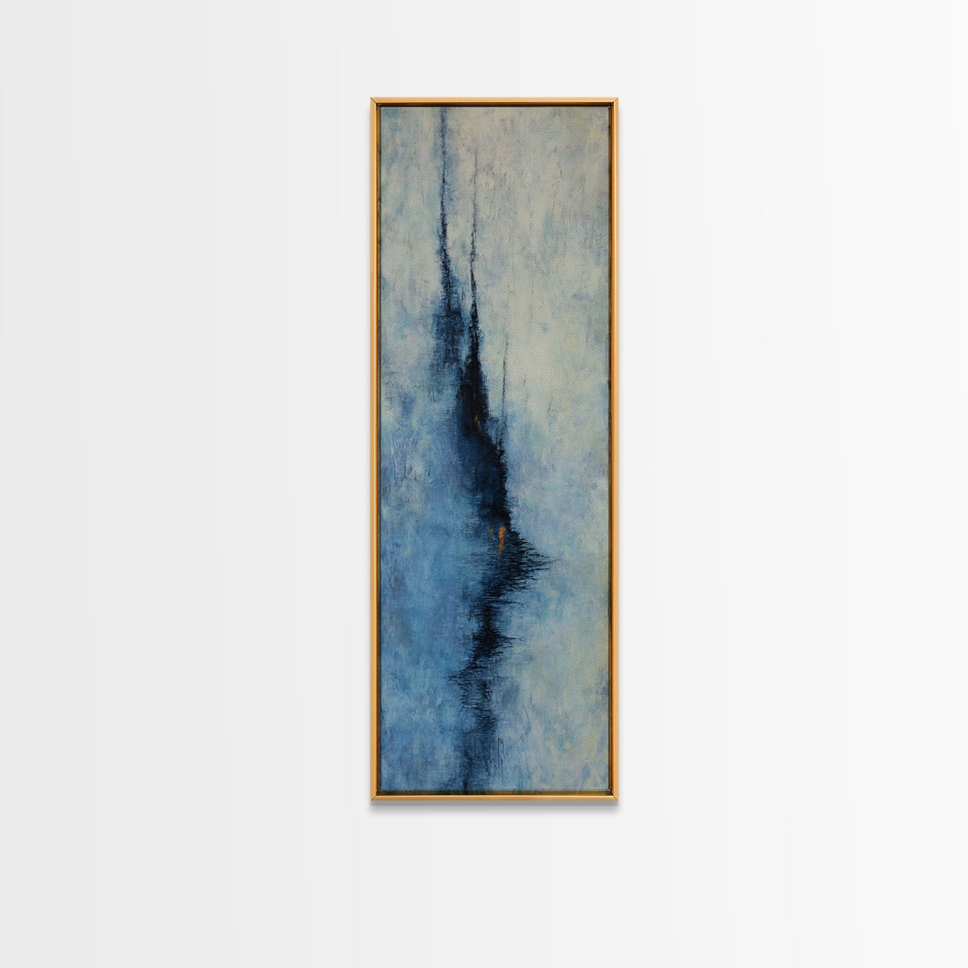 Burnt Orange Canyon Abstraction Framed Canvas Print, Monochrome Art, Modern Decor, Living Room Decor, Oil Painting, Mono, MON-1x3-4