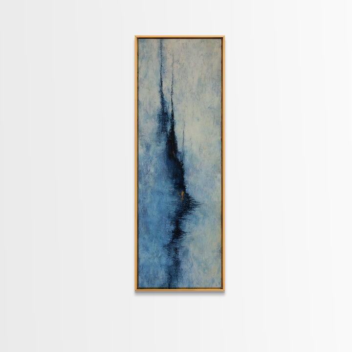 Burnt Orange Canyon Abstraction Framed Canvas Print, Monochrome Art, Modern Decor, Living Room Decor, Oil Painting, Mono, MON-1x3-4