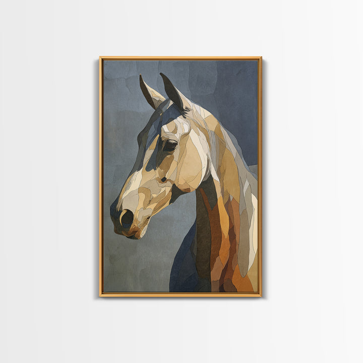 Sepia Horse Portrait Canvas Print, Monochrome Art, Art Print, Living Room Decor, Mono, Printable Art, Dark Academia Decor, MON-2x3-58