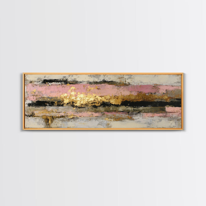 Gold Tonal Sunburst Medallion Canvas Print, Monochrome Art, Wall Art, Living Room Decor, Fine Art, Mono, Abstract Art, MON-3x1-30
