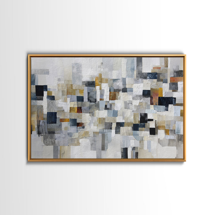 Black and White City Reflection Canvas Print, Monochrome Art, Abstract Art, Living Room Decor, Fine Art, Mono, Bedroom Wall Art, MON-3x2-1