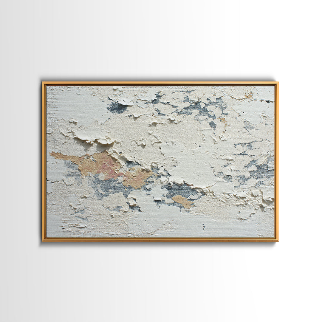 Cream on Cream Minimalist Forms Canvas Print, Monochrome Art, Dopamine Decor, Living Room Decor, Fine Art, Mono, Modern Decor, MON-3x2-98