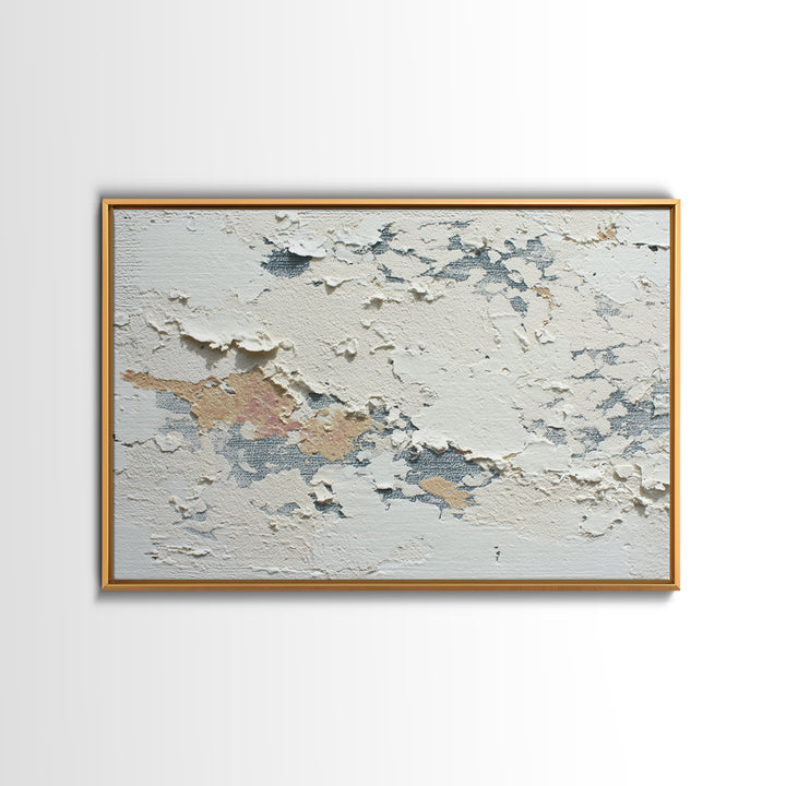 Cream on Cream Minimalist Forms Canvas Print, Monochrome Art, Dopamine Decor, Living Room Decor, Fine Art, Mono, Modern Decor, MON-3x2-98