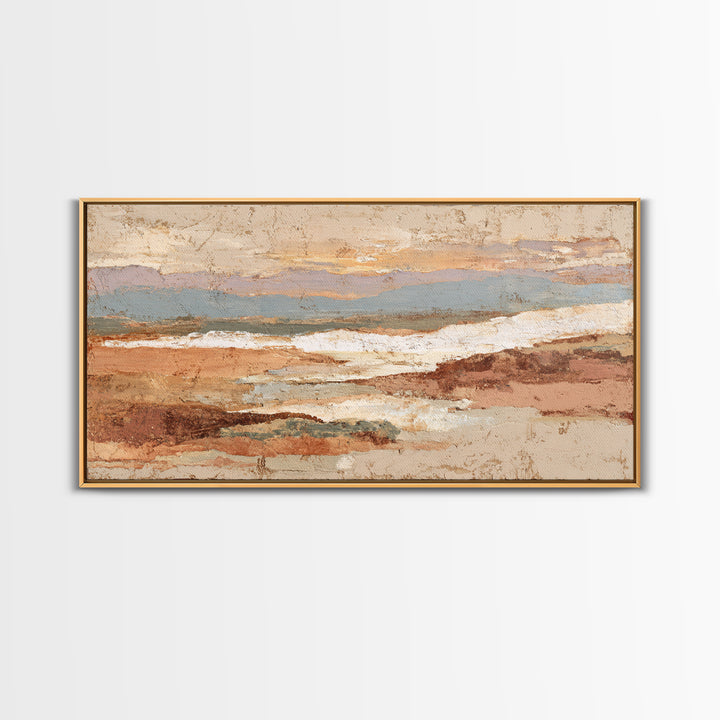Sahara Dune Waves Framed Canvas Print, Moroccan Art, Wall Decor, Living Room Decor, Marrakesh 140, Boho Decor, Set of Prints, MOR-2x1-40