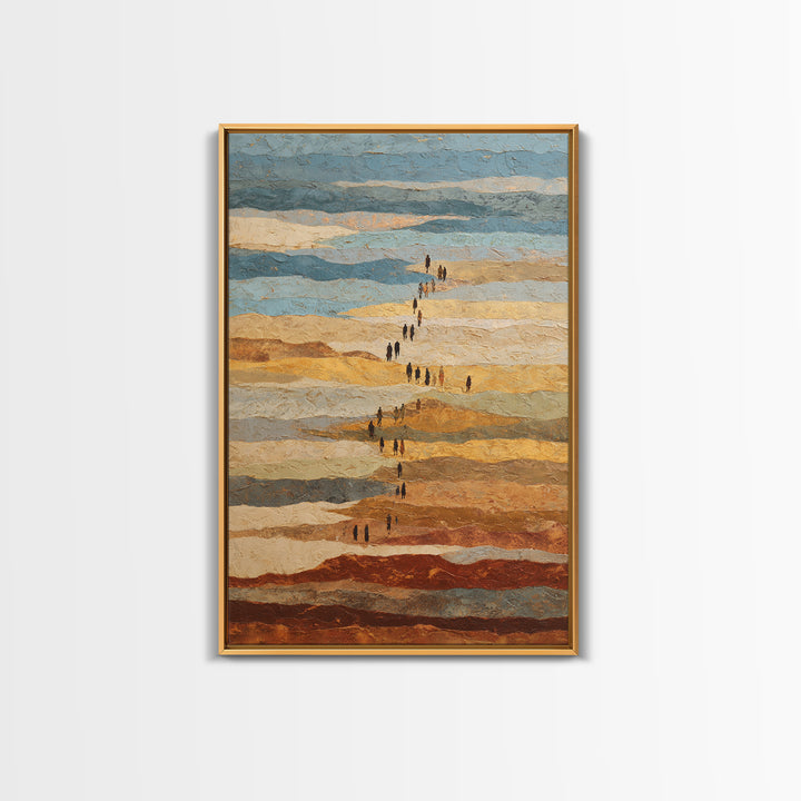 Sahara Dune Waves Framed Canvas Print, Moroccan Art, Gallery Decor, Living Room Decor, Fine Art, Marrakesh, Home Decor, MOR-2x3-28