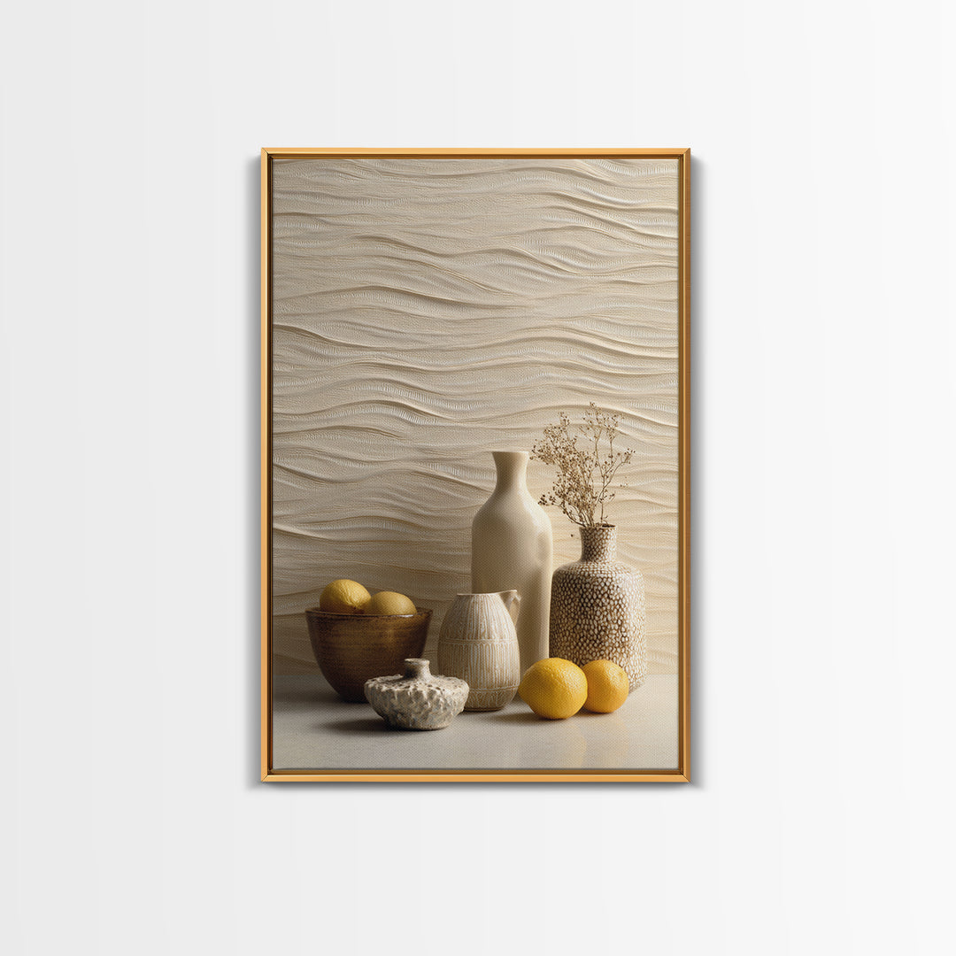 Sahara Dune Waves Framed Canvas Print, Moroccan Art, Boho Wall Art, Living Room Decor, Fine Art, Marrakesh, Map Wall Art, MOR-2x3-52
