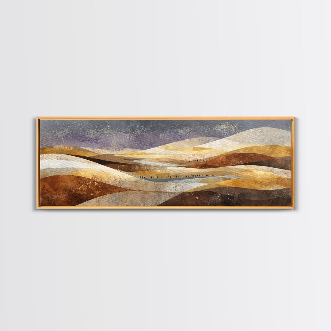 Sahara Dune Waves Canvas Print, Moroccan Art, Neutral Decor, Living Room Decor, Fine Art, Marrakesh, Wall Decor, Art Prints, MOR-3x1-36