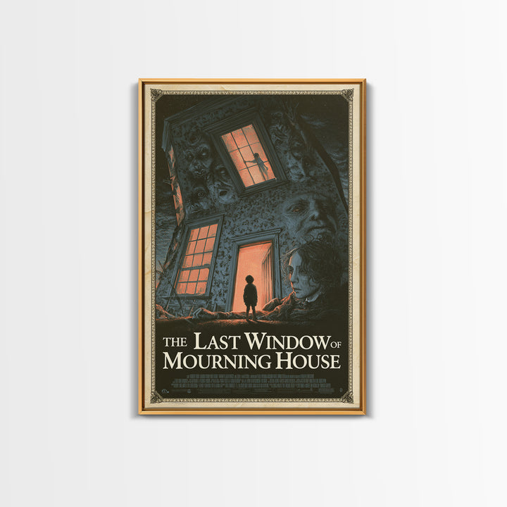The Last Window Of Mourning House, English Language Horror Movie Poster, Gothic Nightmare Art, Classic Monster Poster