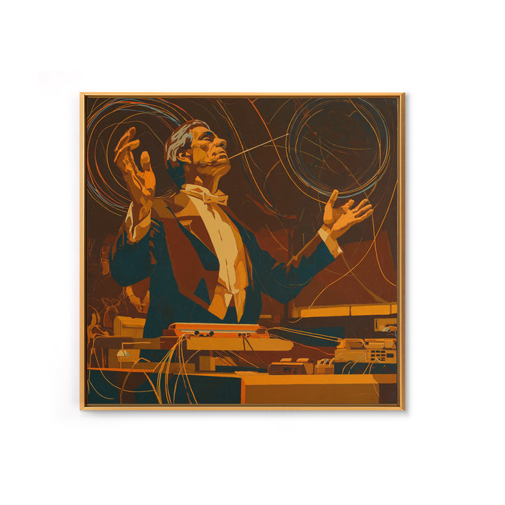 Orchestra Conductor Hands Canvas Print, Music Studio Art, Metal Wall Art, Studio Decor, Fine Art, Rhythm, Music Posters, MSA-1x1-20