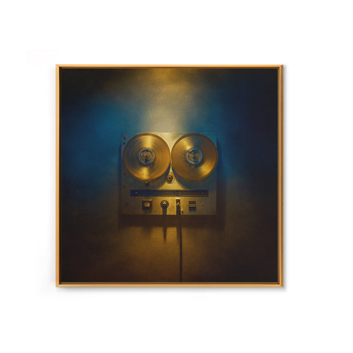 Recording Tape Reel Framed Canvas Print, Music Studio Art, Music Gift, Studio Decor, Fine Art, Rhythm, Room Decor, MSA-1x1-62