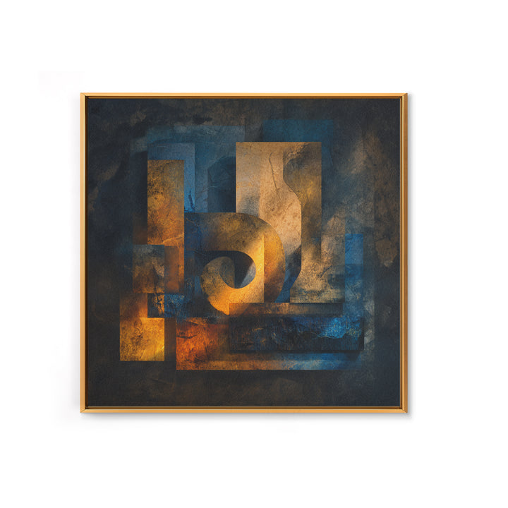 Musical Notes as Abstract Floating Shapes Without Framed Canvas Print, Music Studio Art, Teen Room Decor, Studio Decor, Rhythm, MSA-1x1-84