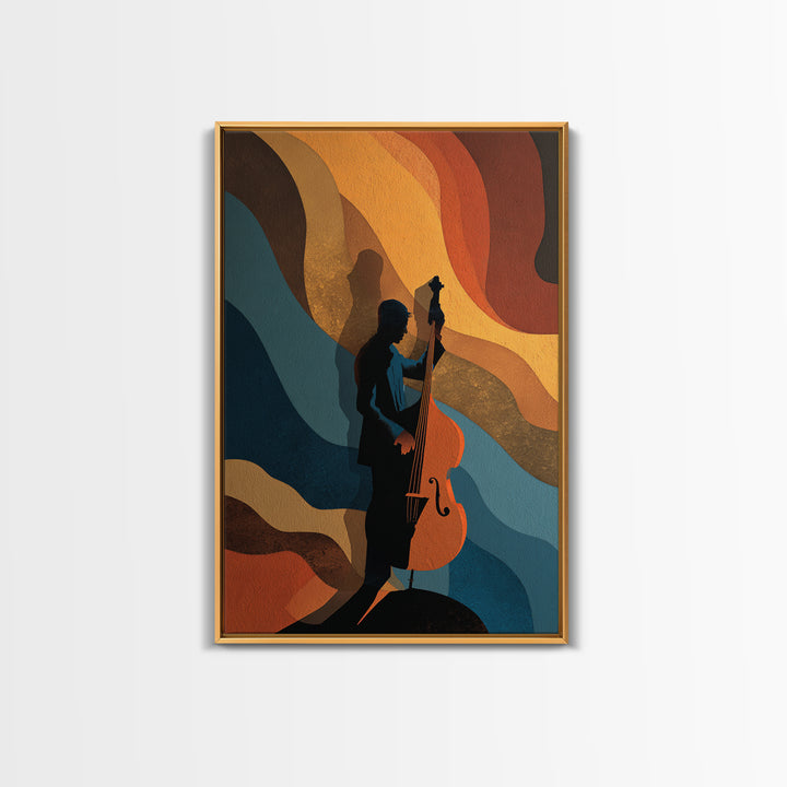 Abstract Sound Wave Framed Canvas Print, Music Studio Art, Minimalist Decor, Studio Decor, Fine Art, Rhythm, Scripture Wall Art, MSA-2x3-12
